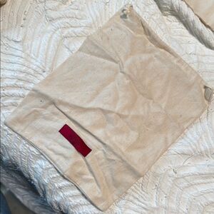 Valentino Cream Bag with Red Label